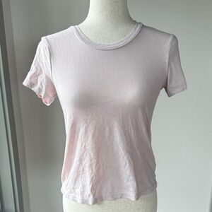 James Perse Soft Blush Short Sleeve Tee